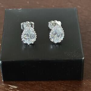 Avon | Pear CZ Stud Earrings NIB